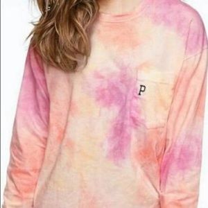 PINK tye dye long sleeve